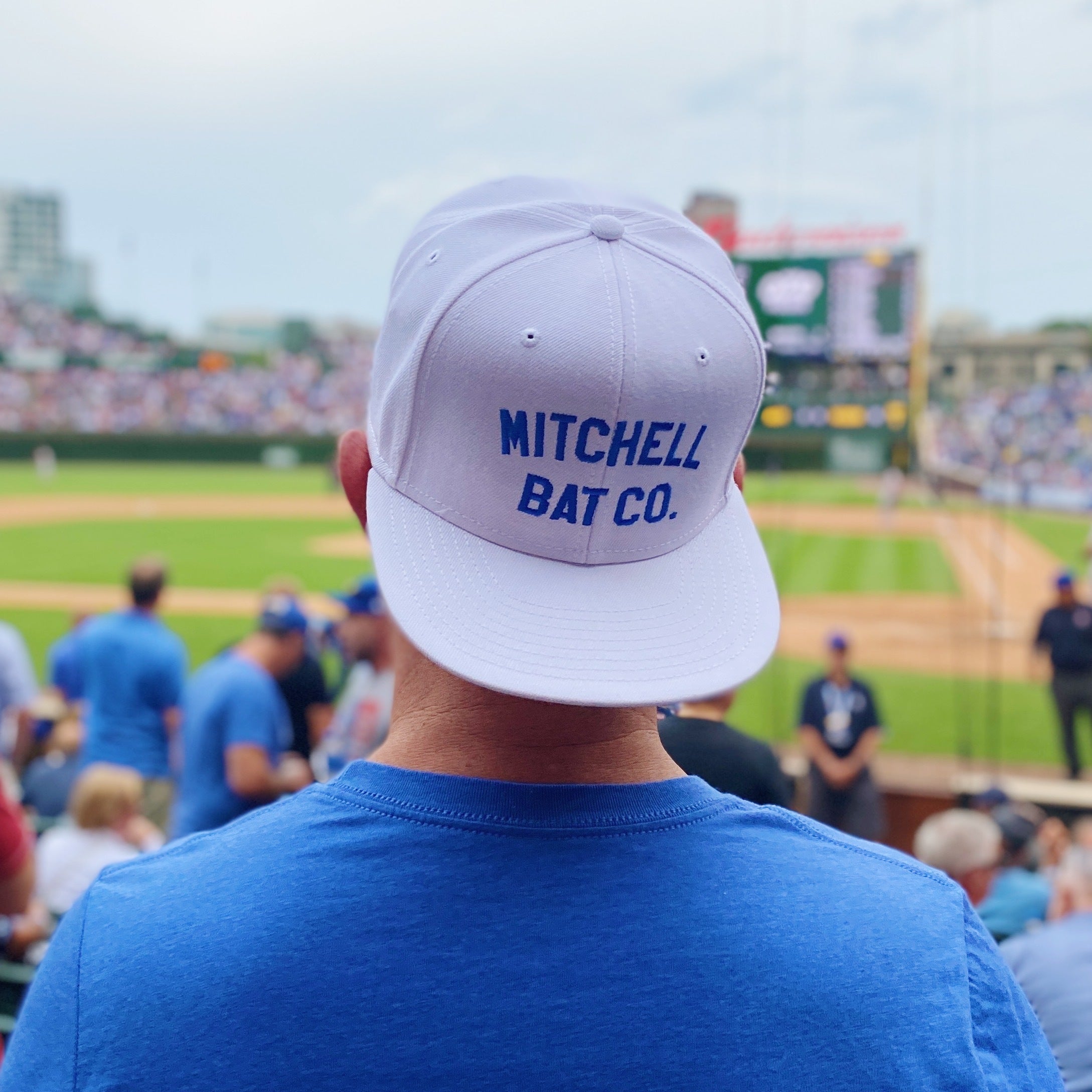 White Mitchell Bat Co. snapback hat