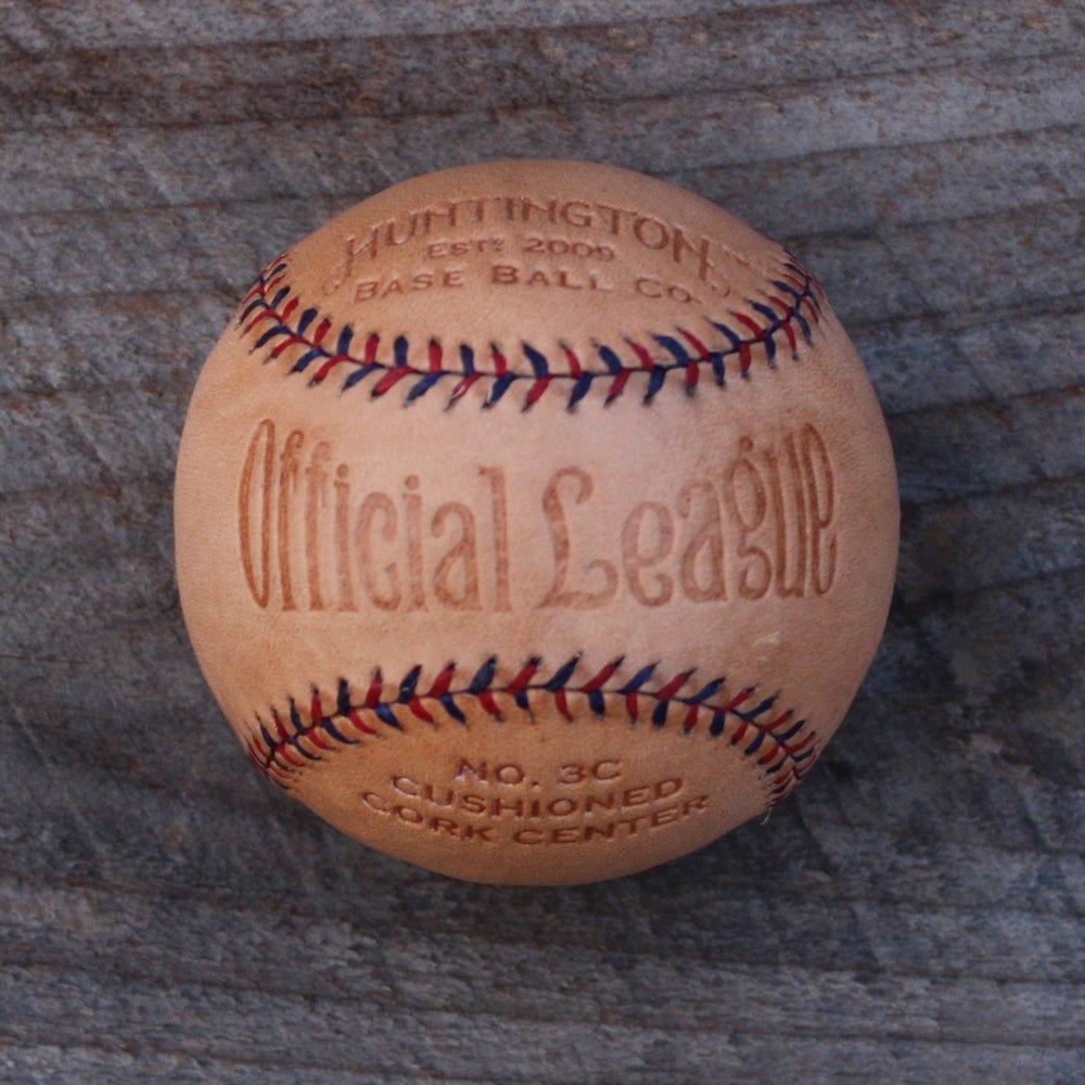 Natural Veg Tanned Baseball by Huntington Baseball Co. – Mitchell Bat Co