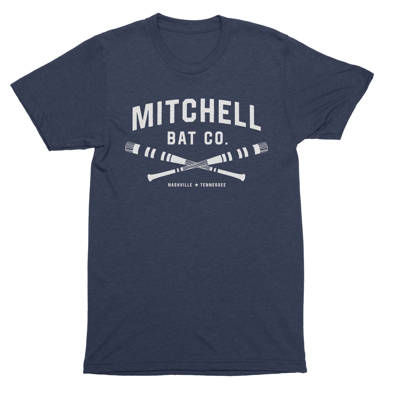 Cross bat Mitchell Bat Co. short sleeve tee (navy)