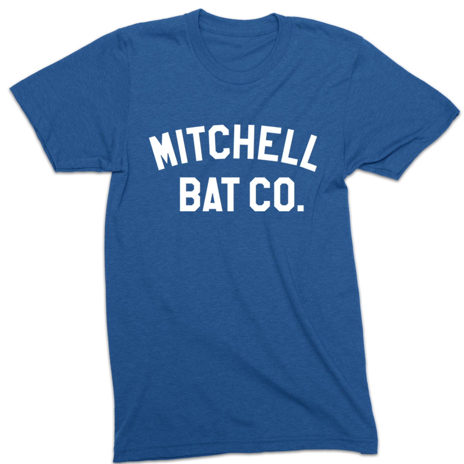 Mitchell Bat Co. short sleeve block tee (royal blue/white)