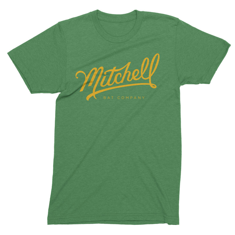 Mitchell Bat Co. short sleeve tee (green/yellow)