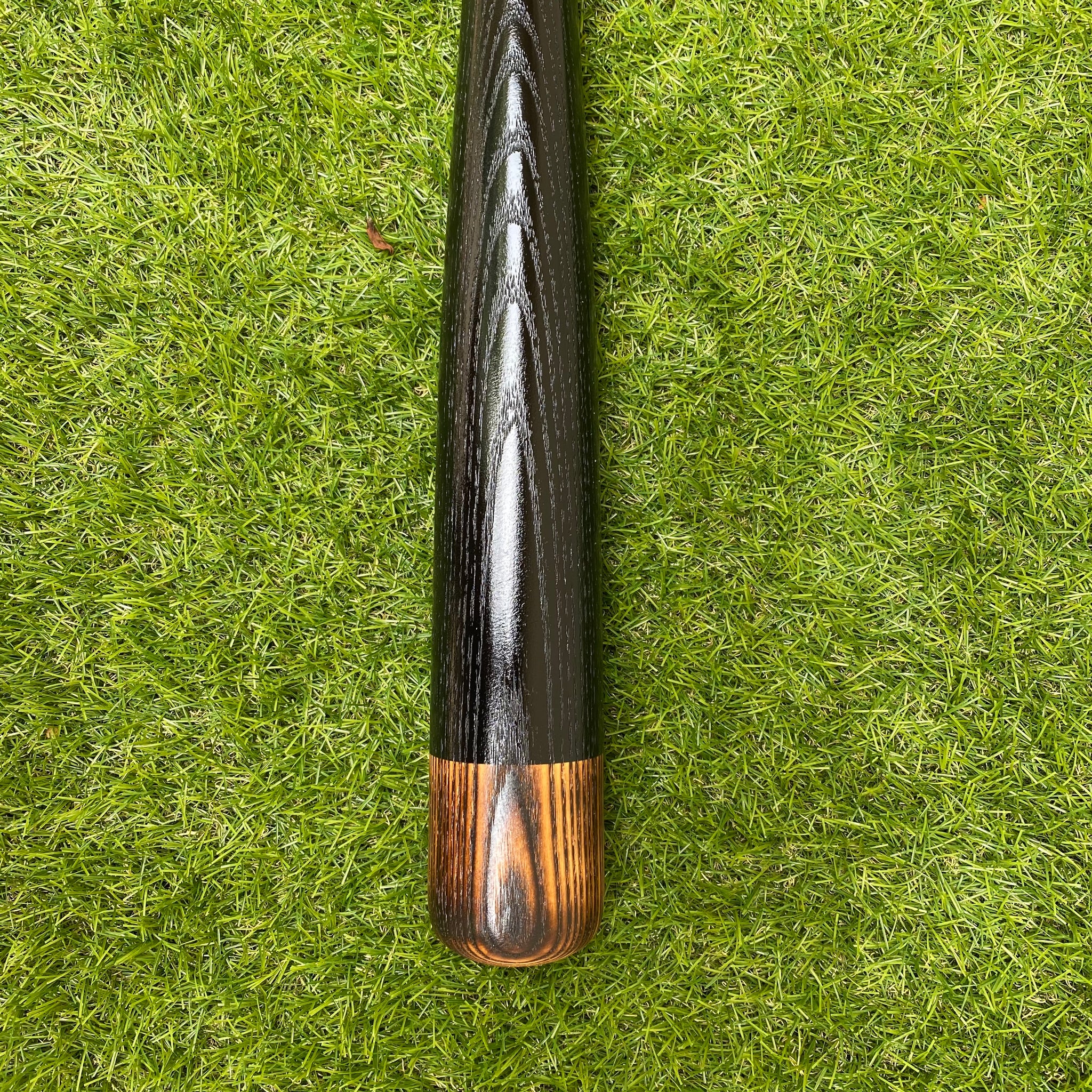 SIMPLE Black flame charred Mitchell bat (no stripes)