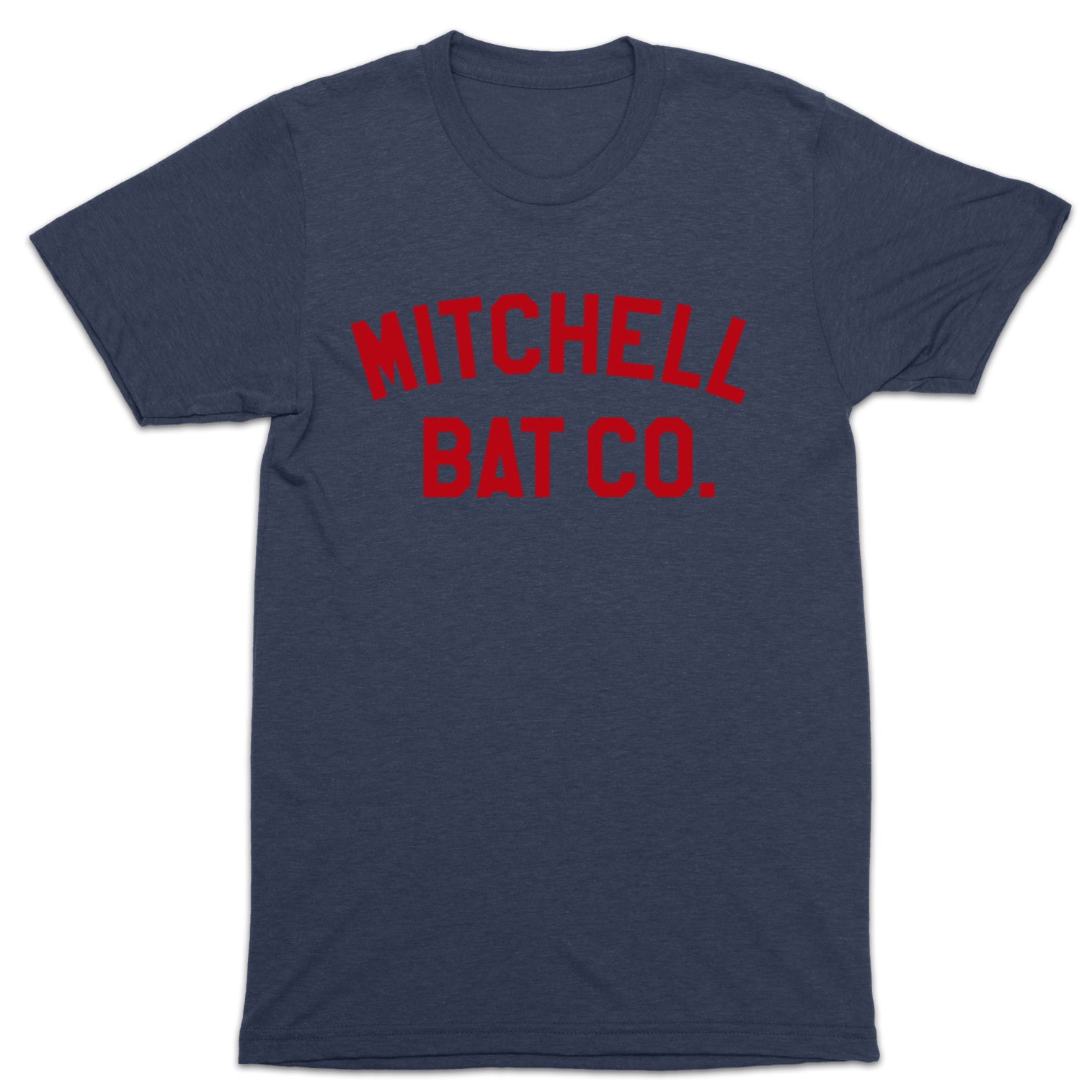 Mitchell Bat Co. short sleeve block tee (navy/red)