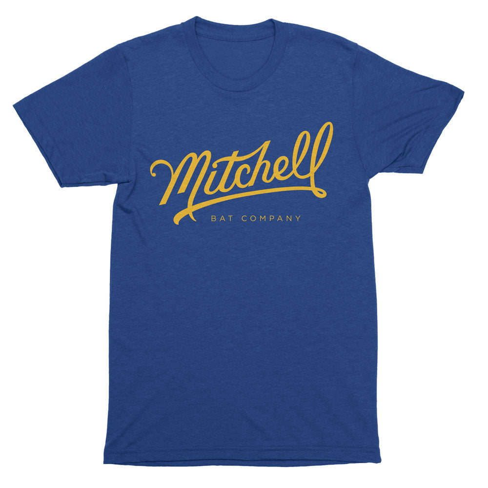 Mitchell Bat Co. short sleeve tee (royal blue/yellow)